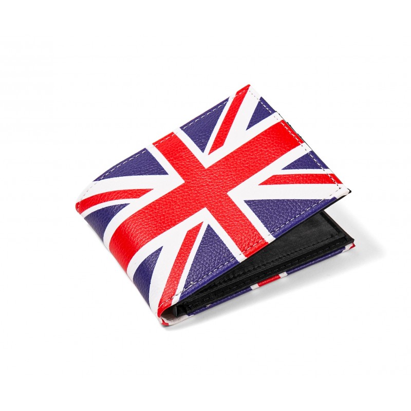 Union Jack British Flag Mens Retro Wallet Card and Coins Holder